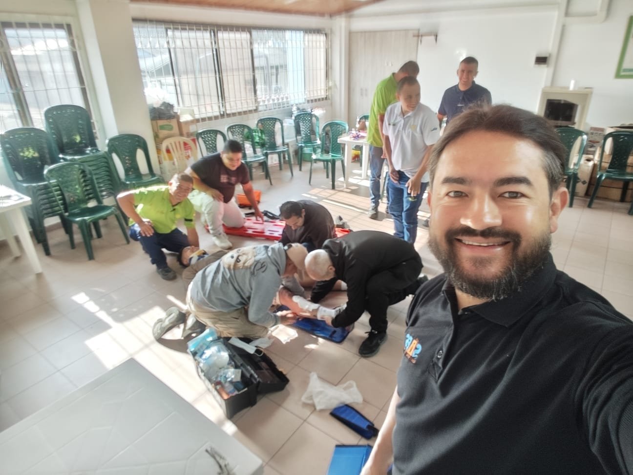 Jaime Andrés Espinosa Rodríguez durante una capacitación